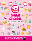 DIGITAL DOWNLOAD - Happy Cutie Studio Digital Planner Stickers | Kawaii Icons (Pre-Cropped PNG) Everyday Bundle