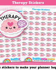 54 Cute Therapy/Therapist/Stress/Anxiety Planner Stickers