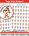 49 Cute Yoga Club Planner Stickers