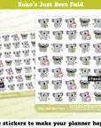 Koko the Koala Has Just Been Paid Planner Stickers