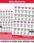 Koko the Koala Heatwave Planner Stickers