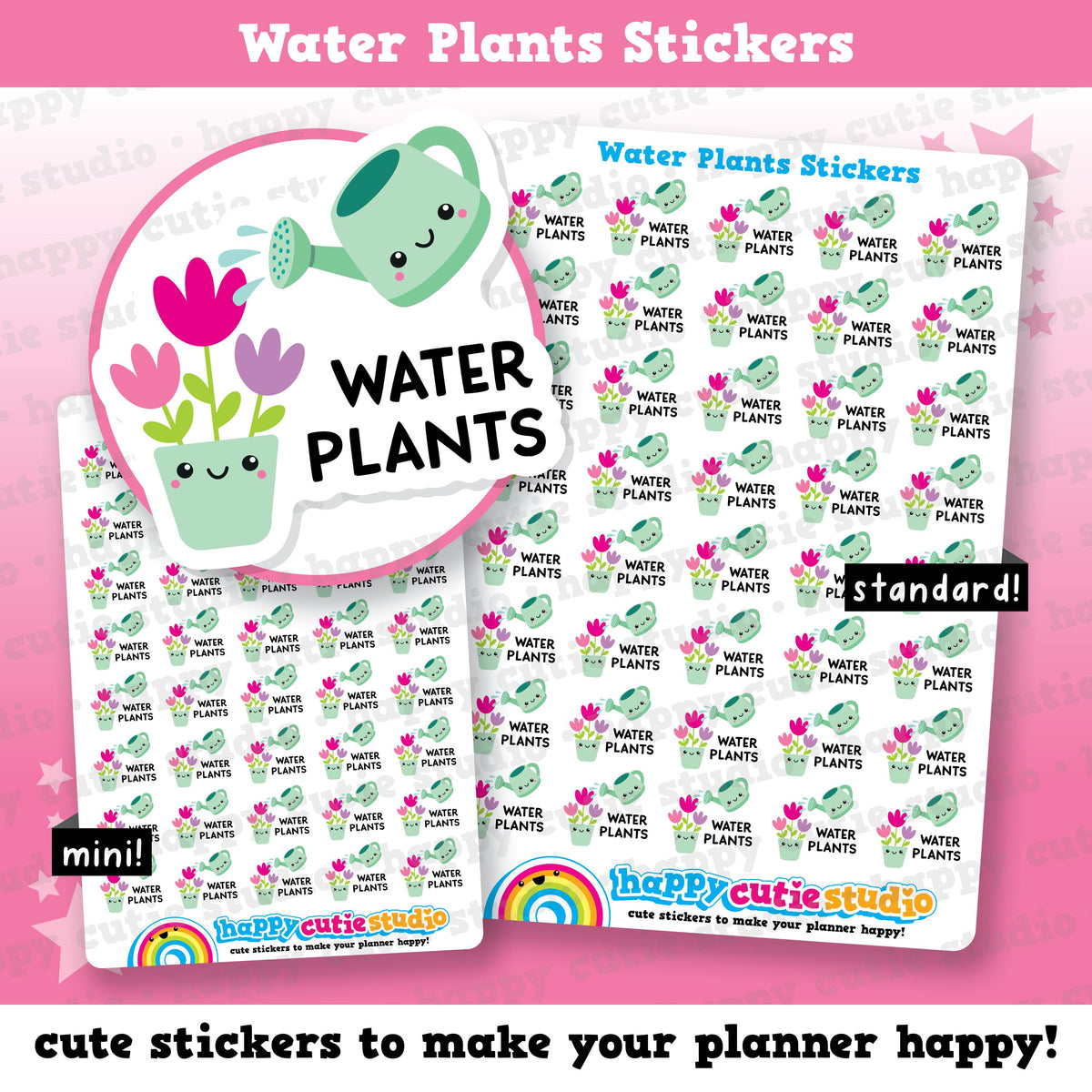 40 Cute Water Plants/Flowers/Garden Planner Stickers