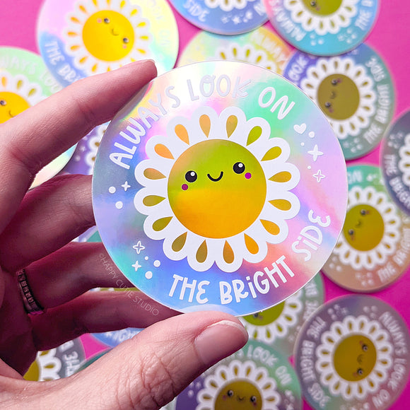 Happy Cutie Studio Always Look On The Bright Side Large Sticker/Laptop/Vinyl/Kawaii/Cute