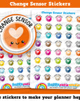 40 Cute Change Sensor/Type 1 Diabetes Planner Stickers