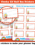 Cheeky Elf Girl Half Box Planner Stickers