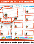 Cheeky Elf Boy Half Box Planner Stickers