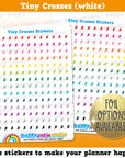 140 Cute Colourful Tiny Crosses/Functional/Practical Planner Stickers