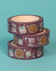 Silver Foil Pop the Kettle On Washi Tape