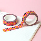 Gold Foil 'Happy Flowers' Washi Tape