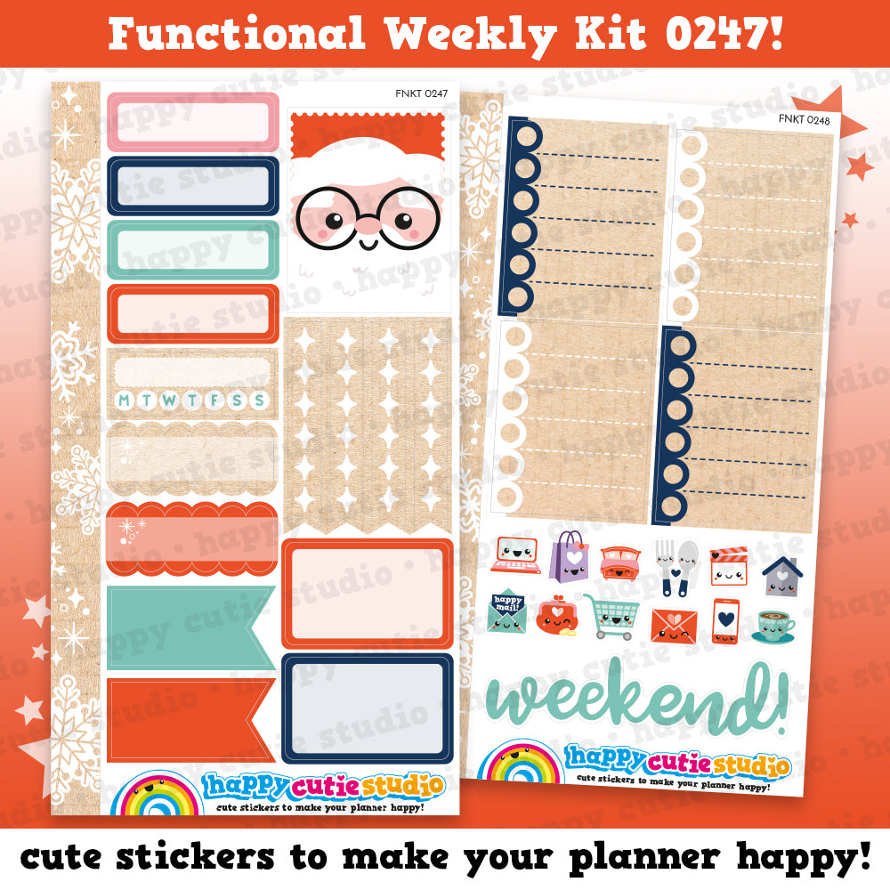 Functional Personal Size Weekly Kit 0247 Planner Stickers