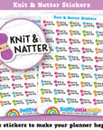 50 Cute Knit and Natter Stickers