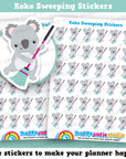 36 Cute Koko the Koala Sweeping Planner Stickers