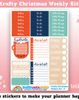 Krafty Christmas Weekly Kit Planner Stickers