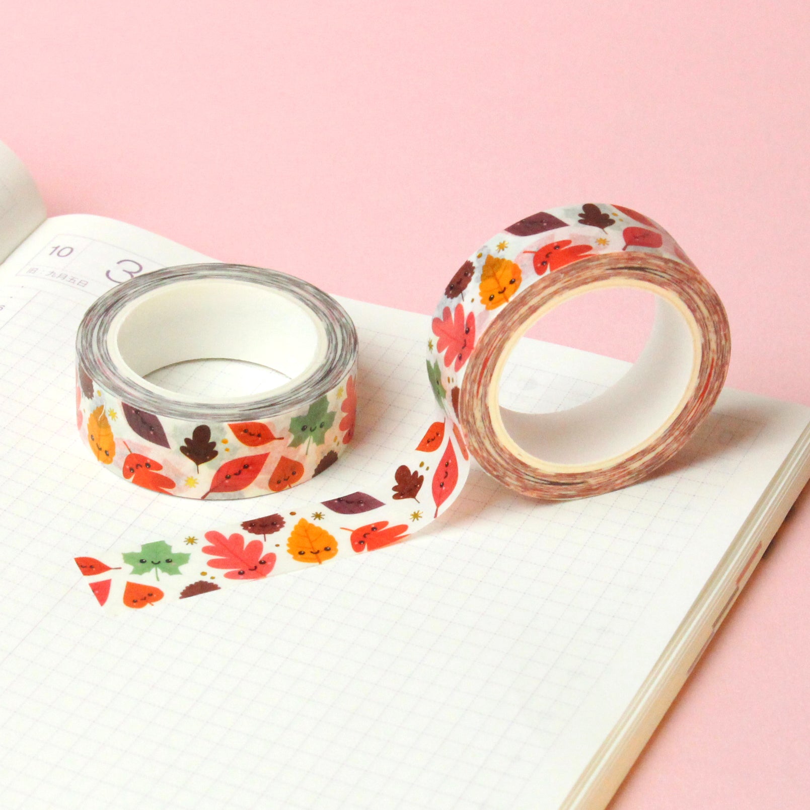 Gold Foil &#39;Lovely Leaves&#39; Washi Tape