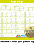 32 Cute Page Flags/Functional/Practical Planner Stickers