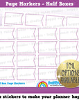 16 Cute Page Marker Half Box/Functional/Practical Planner Stickers
