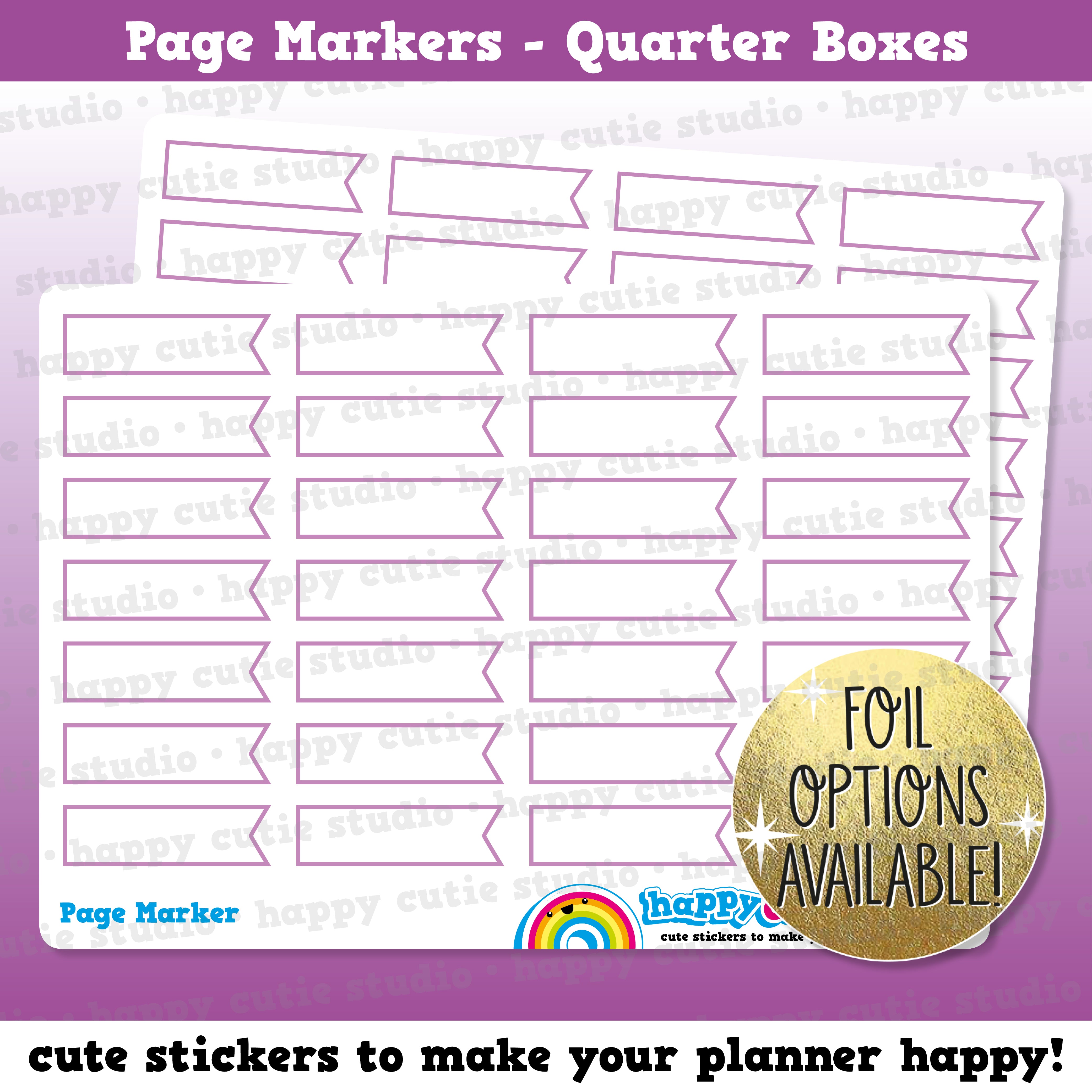 28 Cute Page Marker/Functional/Practical Planner Stickers