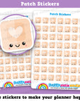 56 Cute Hormone Patch Planner Stickers