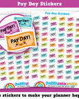 72 Cute Pay Day Planner Stickers