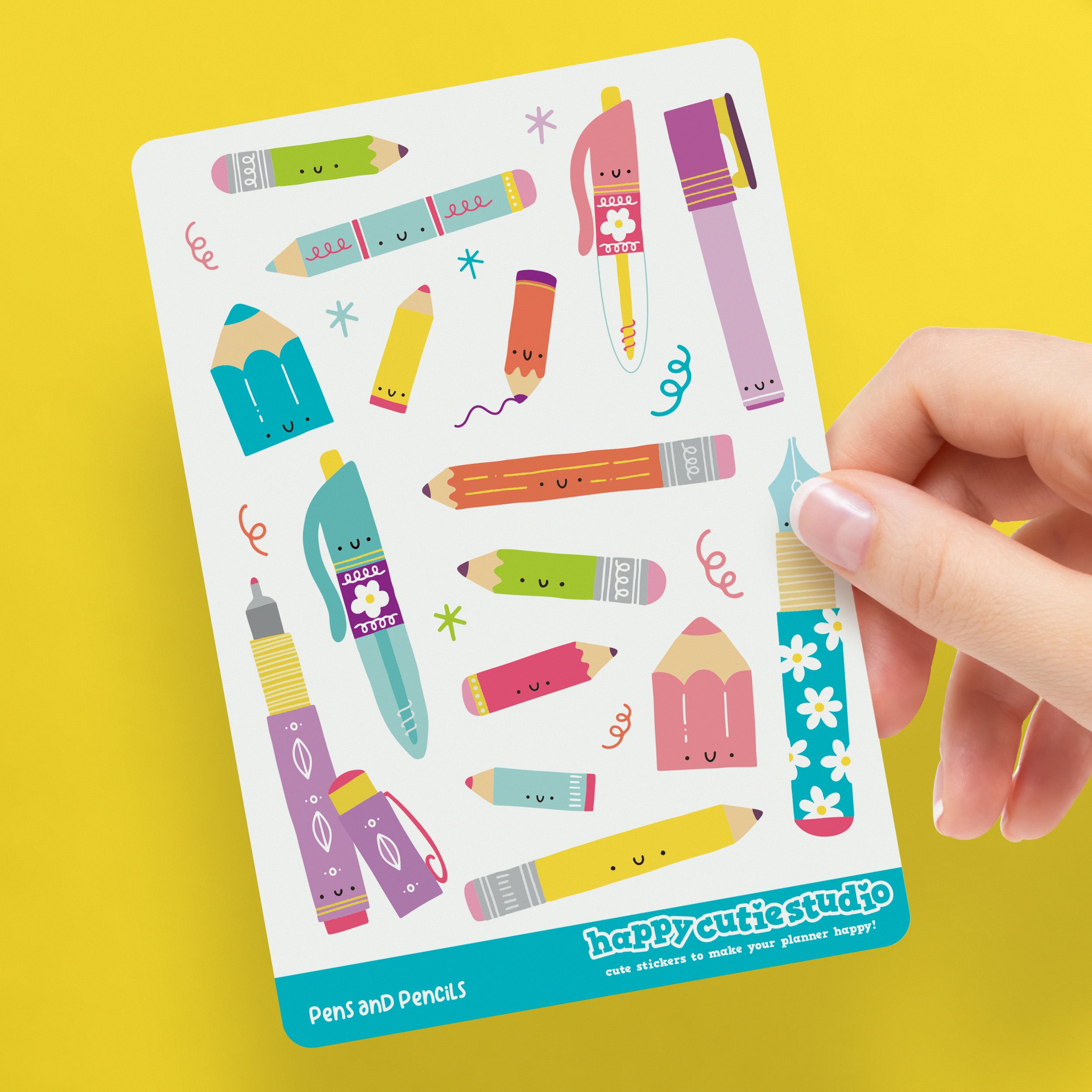Pens and Pencils Planner Stickers
