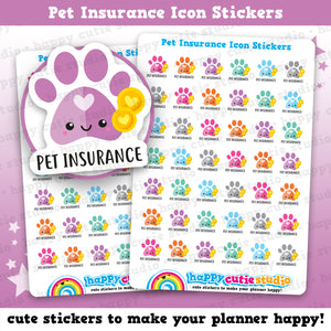 42 Cute Pet Insurance Icons/Pay Bill/ Bills Reminder Planner Stickers