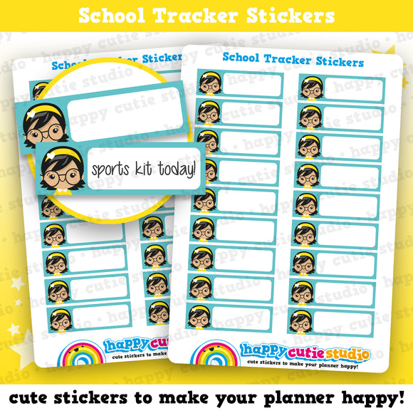18 Cute School Tracker Planner Stickers