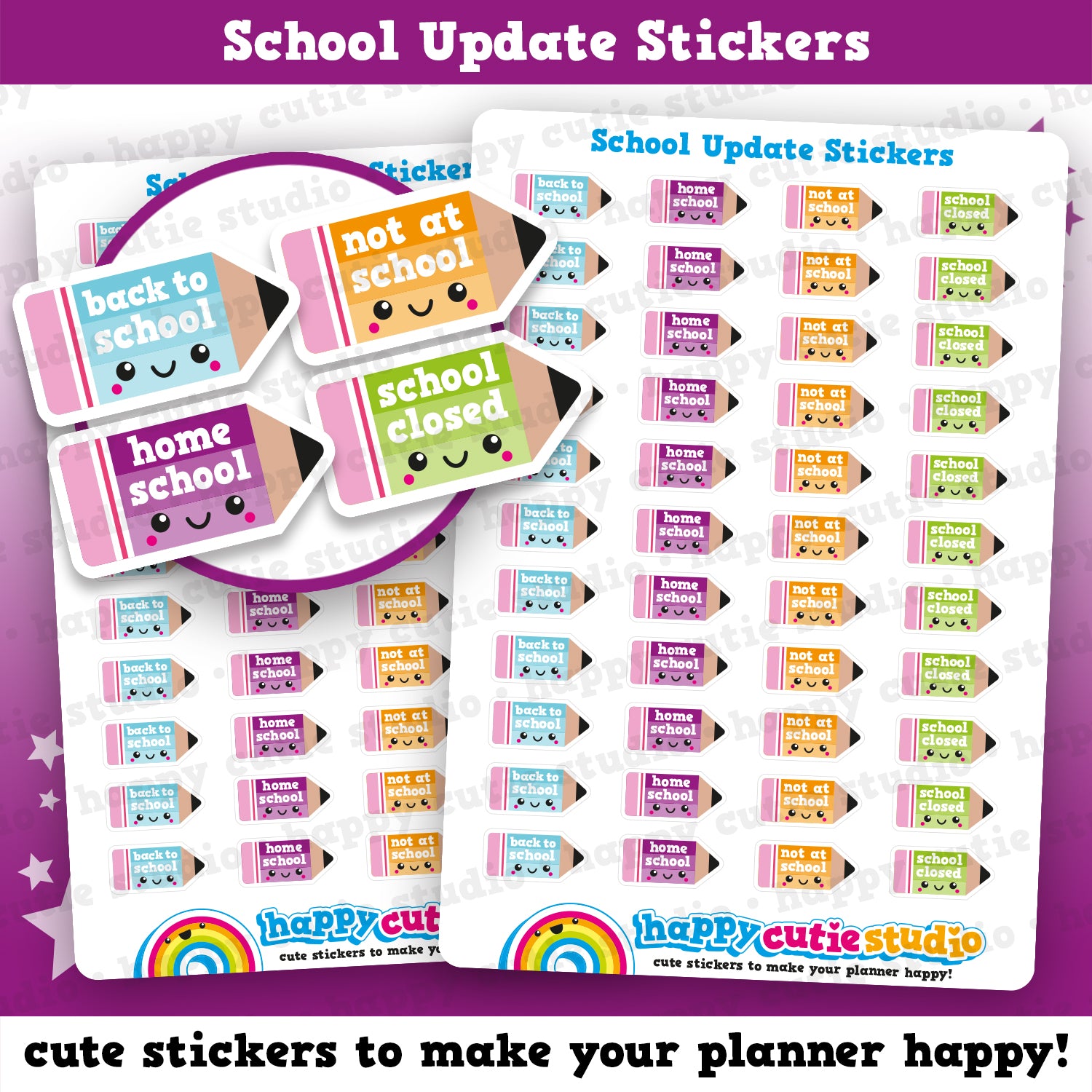 School/College Planner Stickers