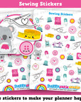 43 Cute Sewing Planner Stickers