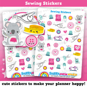 43 Cute Sewing Planner Stickers