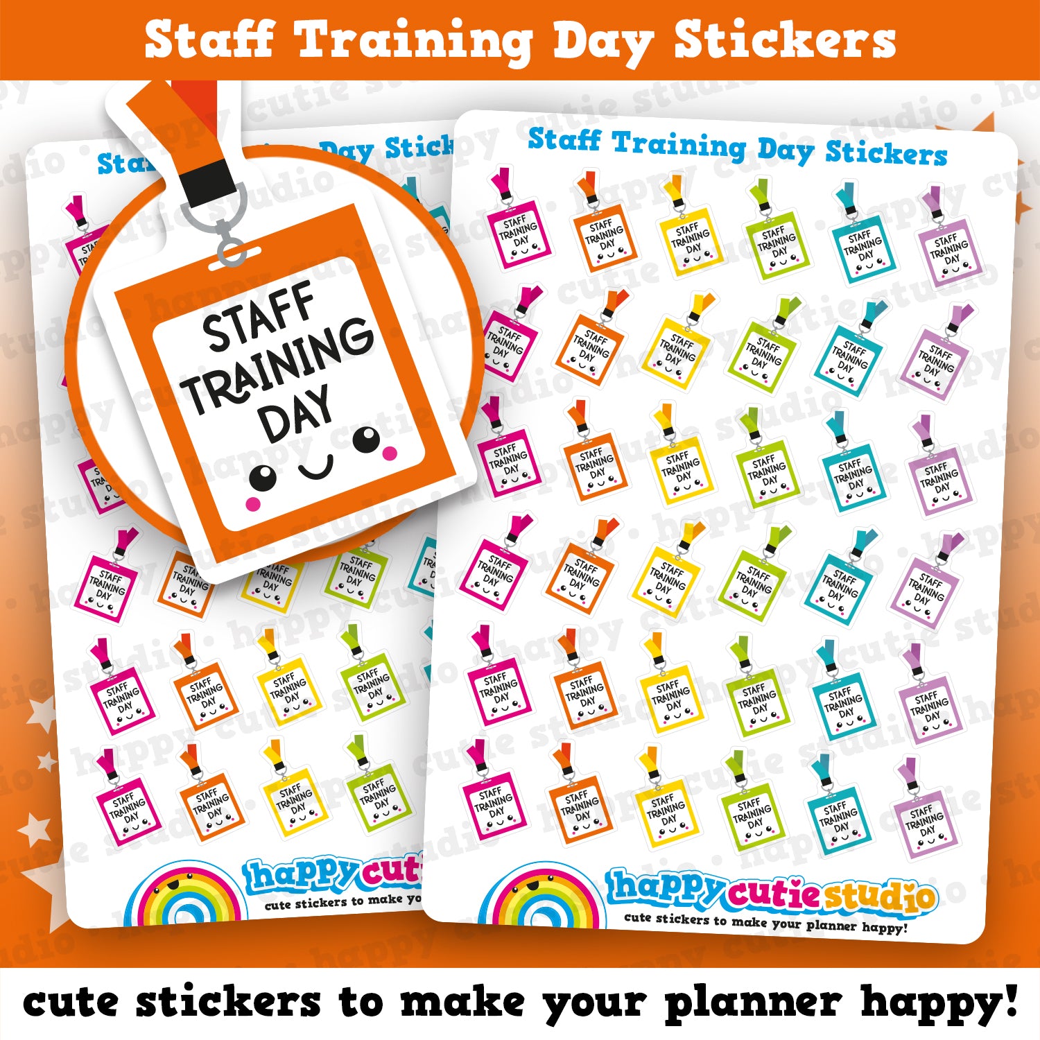 36 Cute Staff Training Planner Stickers – HappyCutieStudio