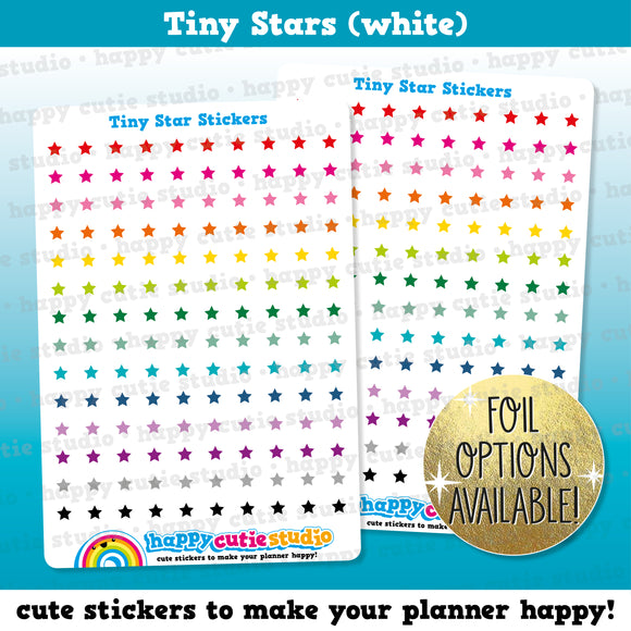 140 Cute Colourful Tiny Stars/Functional/Practical Planner Stickers