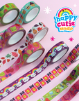 Silver Foil 'Cutie Fruitie' Washi Tape