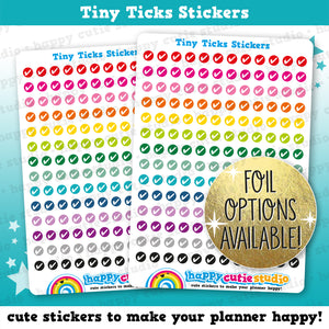 168 Cute Colourful Tiny Ticks/Functional/Practical Planner Stickers
