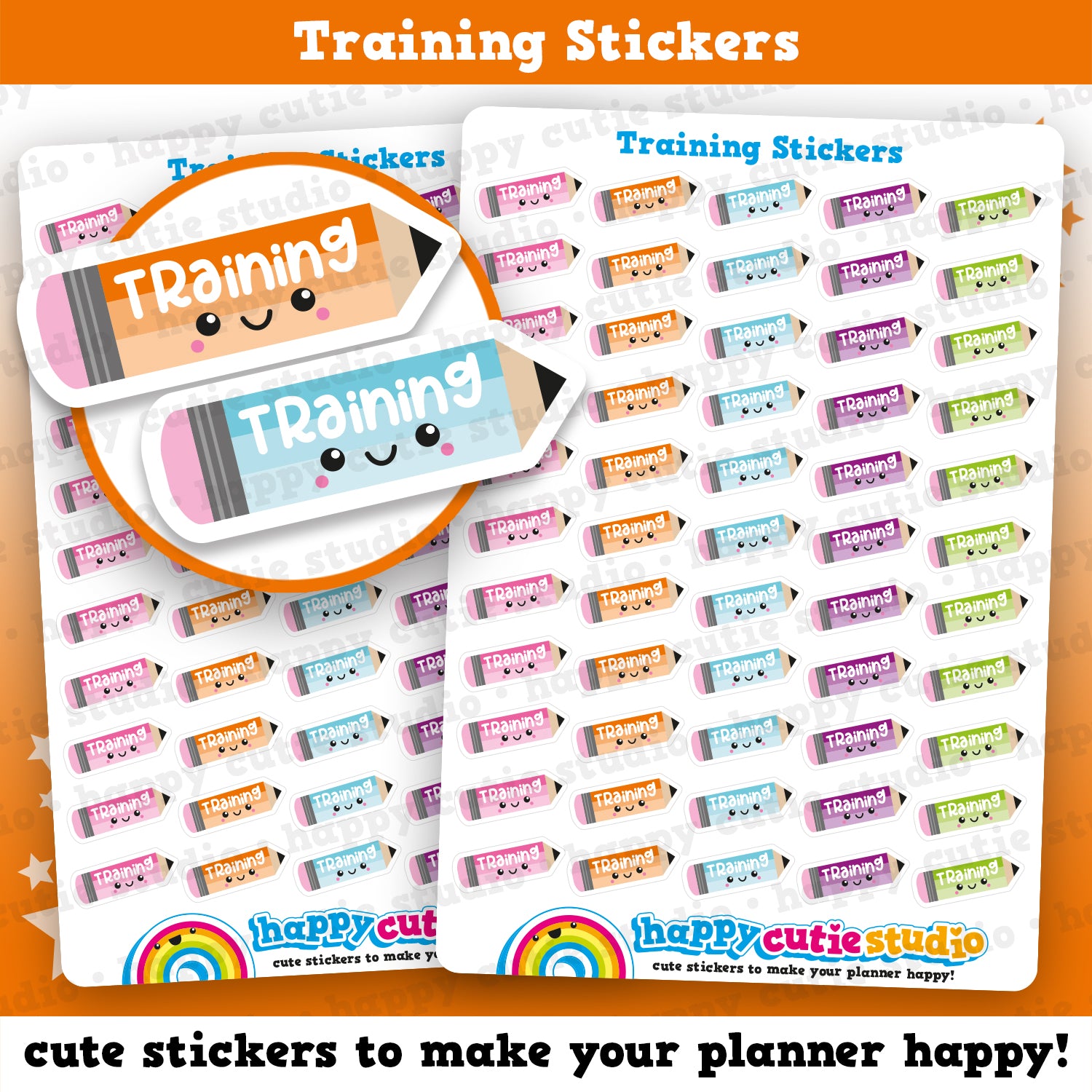 55 Cute Training Planner Stickers