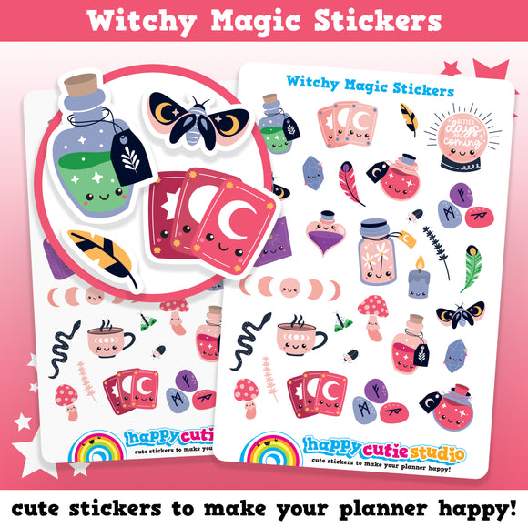 Cute Halloween/Witch/Magic/Potion Planner Stickers