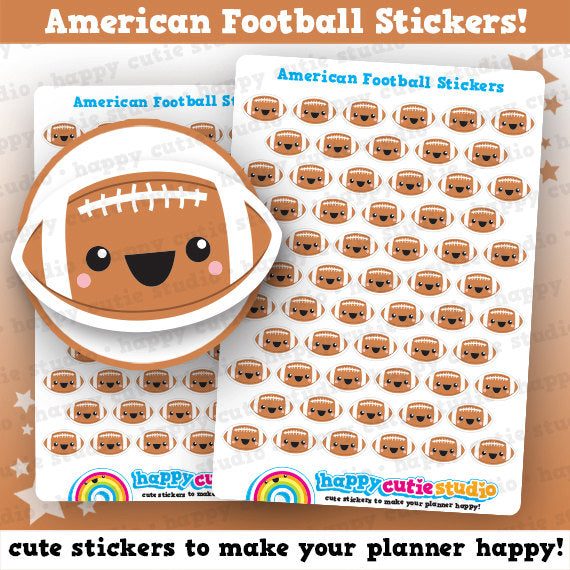 61 Cute Football/American Football/Sport Planner Stickers