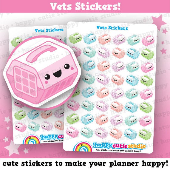 48 Cute Vets/Pets/Animal Stickers