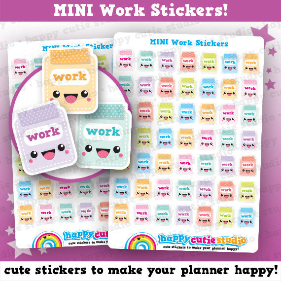 49 Cute MINI Work Reminder Planner Stickers