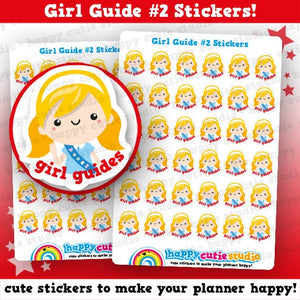 36 Cute Girl Guides #2 Planner Stickers