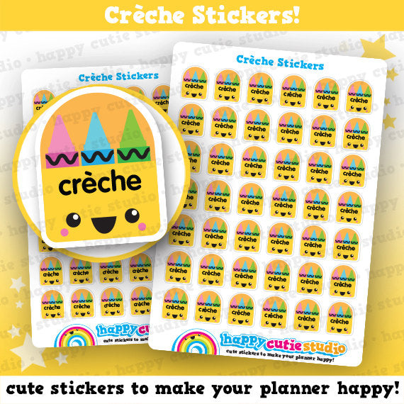 42 Cute Crèche Planner Stickers