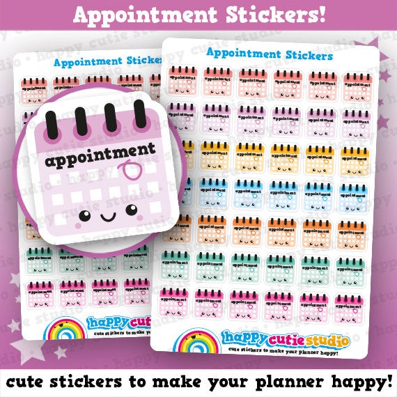 42 Cute Appointment/Calendar/Schedule Planner Stickers