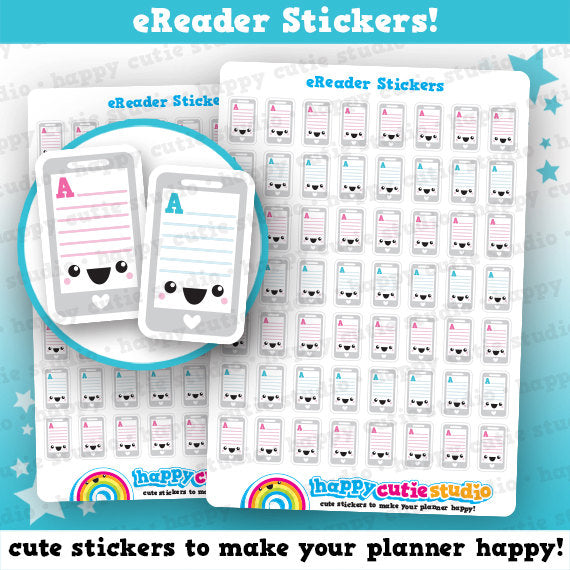 56 Cute eReader/Audiobook/Reading Planner Stickers