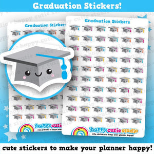 60 Cute Graduation/ Mortarboard/Student Planner Stickers