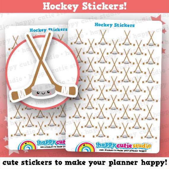 39 Cute Hockey/Sport Planner Stickers