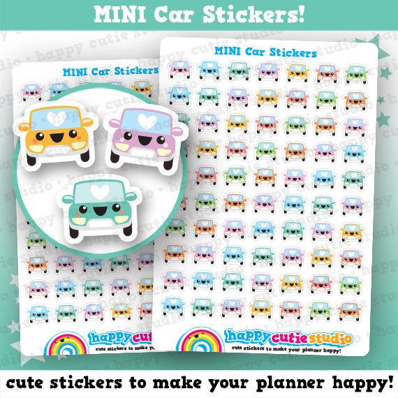 70 Cute MINI Car Planner Stickers