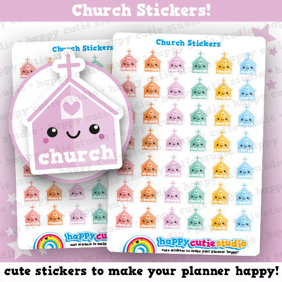 42 Cute Church Planner Stickers
