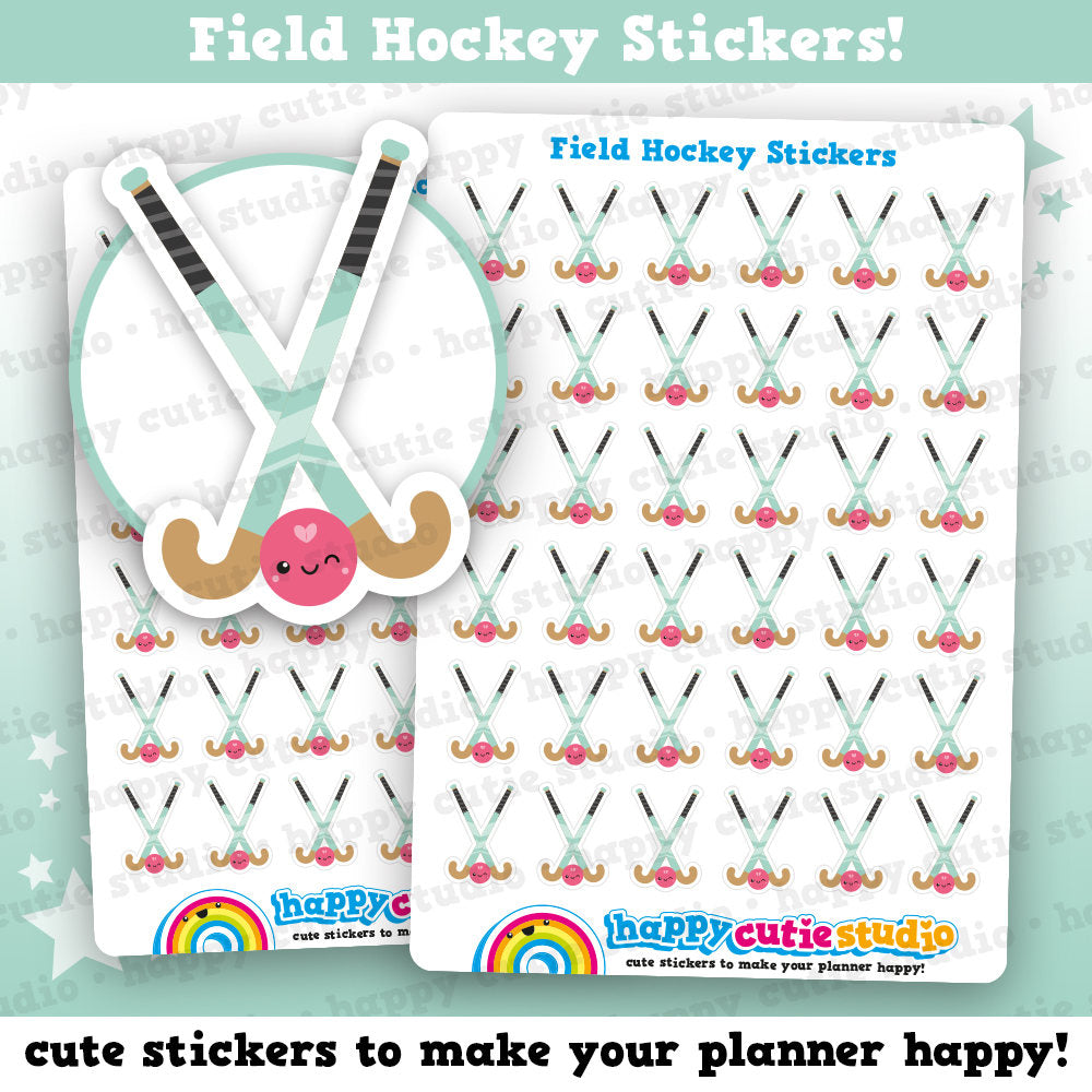 36 Cute Hockey/Field Hockey/Sport Planner Stickers