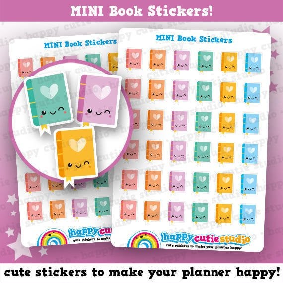 36 Cute Book/Reading Planner Stickers