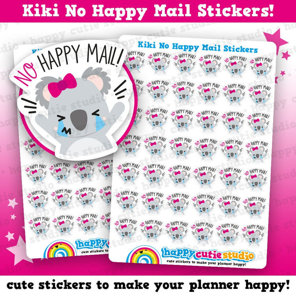 42 Cute Kiki the Koala No Happy Mail Planner Stickers