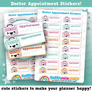 16 Cute Doctors Appointment Box/Unwell/Medicine Planner Stickers